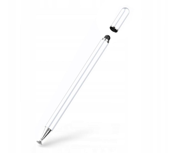 Tech-Protect Charm Stylus Pen biało-srebrny - 665180 - zdjęcie